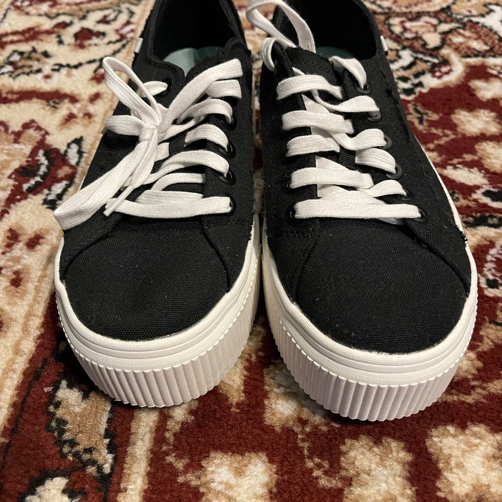 Dr.Scholls Black Platform Sneakers - Picture 4 of 5